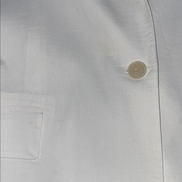 Theory Rolled Sleeve One Button Blazer White Size 6 Minimalist Modern Old Money - Picture 16 of 16